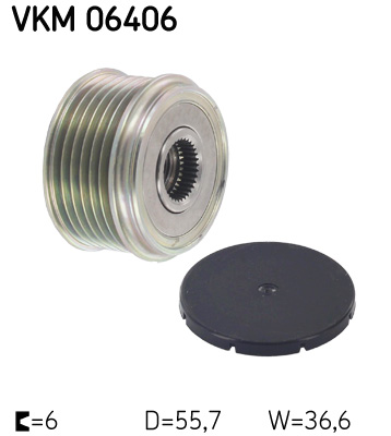 Voľnobeżka alternátora SKF
